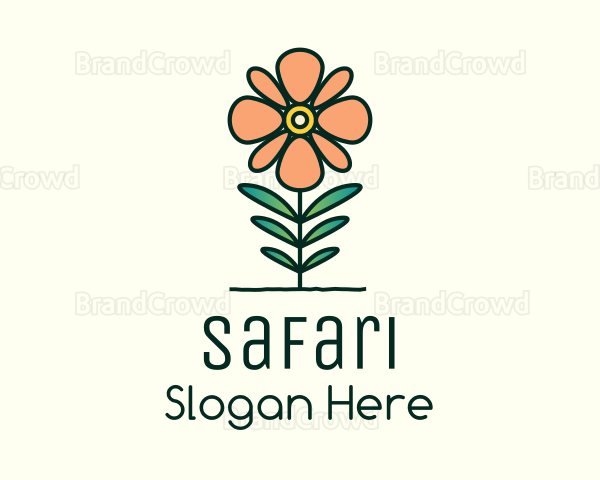 Daisy Plant Flower Logo