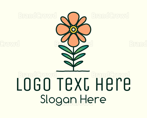 Daisy Plant Flower Logo