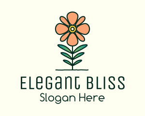 Daisy Plant Flower Logo