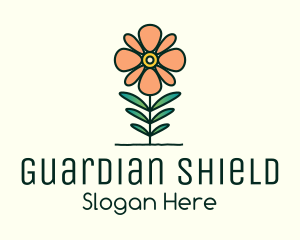 Daisy Plant Flower Logo