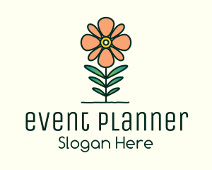 Daisy Plant Flower Logo