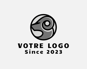 Safari - Capricorn Zodiac Badge logo design