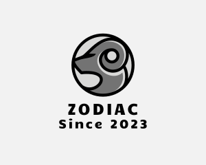 Capricorn Zodiac Badge logo design