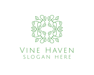 Natural Organic Leaves logo design