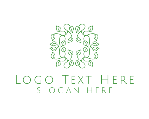 Vines - Natural Organic Leaves logo design