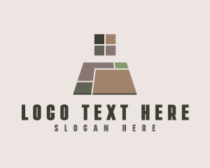Contractor - Geometric Tile Flooring logo design