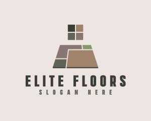 Flooring - Geometric Tile Flooring logo design