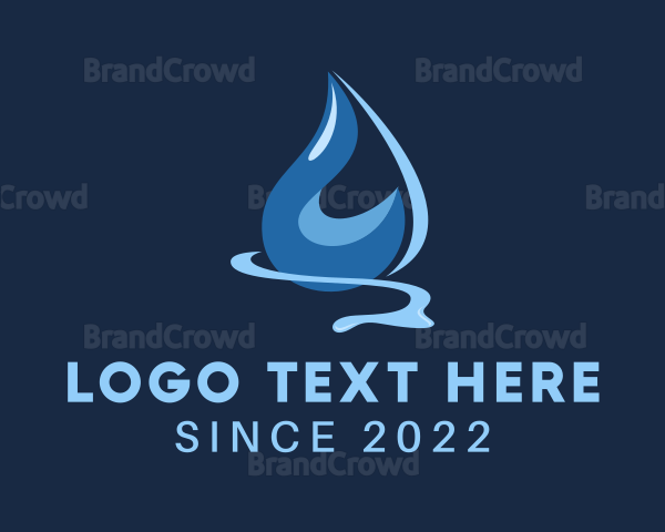 Cleaning Water Droplet Logo