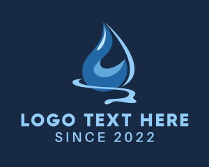 Drop - Cleaning Water Droplet logo design