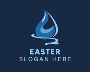 Cleaning Water Droplet  Logo