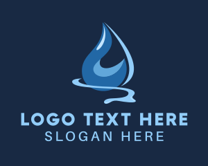 Cleaning Water Droplet  Logo