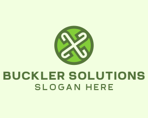 Buckler - Medieval Shield Letter X logo design