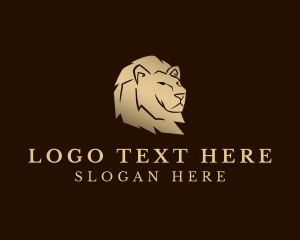Animal - Gold Lion Boutique logo design