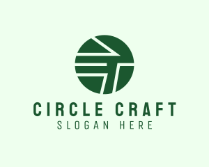 Modern House Circle  logo design