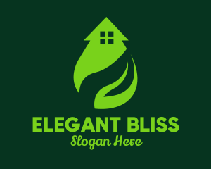 Real Estate Plant House Logo