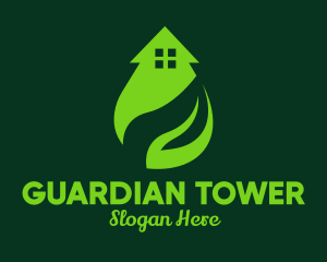 Real Estate Plant House logo design