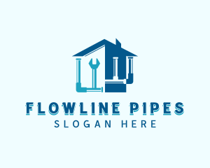 Pipes - Wrench Pipe Plumbing logo design