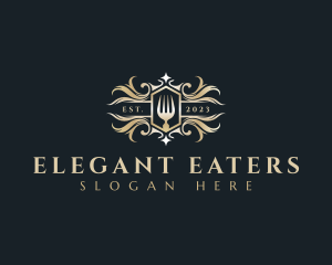 Silverware - Premium Fork Utensil logo design