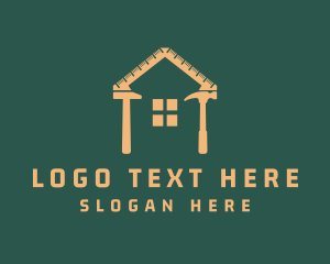 Roofing - Hammer Mallet Home Repair logo design