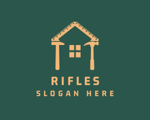 Roofing - Hammer Mallet Home Repair logo design