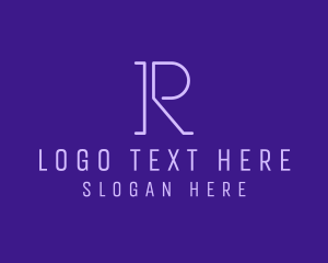 Real Estate - Minimalist Business Letter R logo design