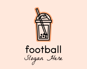 Milk Tea Frappe  Logo