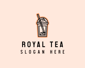 Milk Tea Frappe  logo design