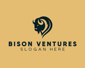Wild Bison Animal logo design