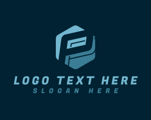 Hexagon - Studio Business Letter P logo design