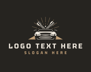 Driving - Mechanic Automotive Maintenance logo design