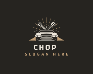 Engine - Mechanic Automotive Maintenance logo design