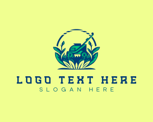 Greenery - Lawn Mower Gardening logo design