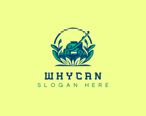 Plantsman - Lawn Mower Gardening logo design