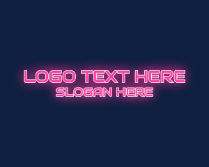 Cyber Gaming Neon Tech logo design