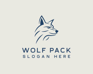 Wolf Coyote Wildlife logo design