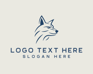 Hound - Wolf Coyote Wildlife logo design