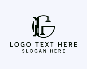 Line - Serif Property Letter G logo design