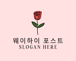 Rose Flower Garden logo design