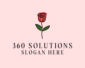 Rose Flower Garden logo design