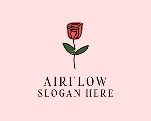 Rose Flower Garden logo design