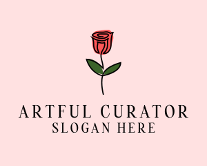 Rose Flower Garden logo design