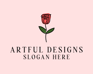 Rose Flower Garden logo design