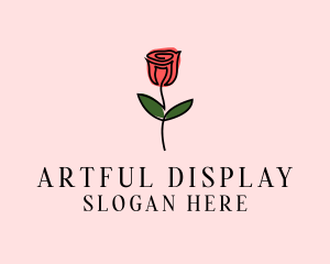 Rose Flower Garden logo design