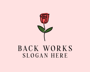 Rose Flower Garden logo design