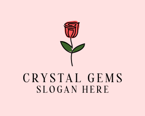 Rose Flower Garden logo design