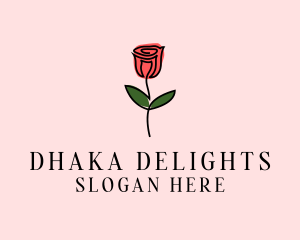 Rose Flower Garden logo design