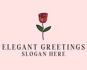 Rose Flower Garden logo design