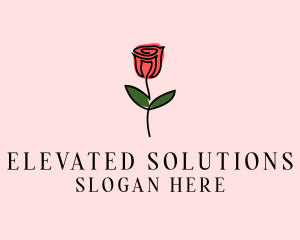 Rose Flower Garden logo design