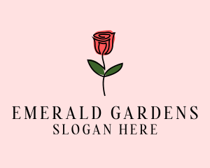 Rose Flower Garden logo design