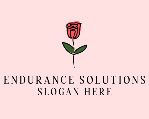 Rose Flower Garden logo design